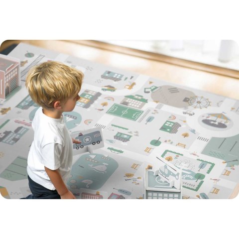 Mata piankowa puzzle 120x120cm + piankowe figurki Nukido Town Mata piankowa puzzle 120x120cm + piankowe figurki Nukido Town