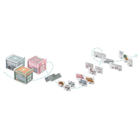 Mata piankowa puzzle 120x120cm + piankowe figurki Nukido Town Mata piankowa puzzle 120x120cm + piankowe figurki Nukido Town