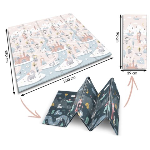 Mata piankowa edukacyjna składana 200 x 180 x 1 cm Nukido NK-340 Mata piankowa edukacyjna składana 200 x 180 x 1 cm Nukido NK-340