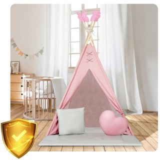 Namiot Tipi dla Dzieci Nukido Różowy Mata Poduszki Montessori