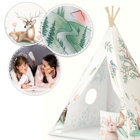 Namiot tipi dla dzieci Nukido - beżowe Namiot tipi dla dzieci Nukido - beżowe