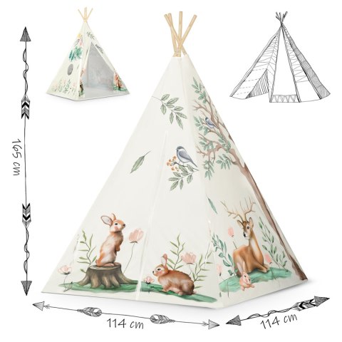 Namiot tipi dla dzieci Nukido - beżowe Namiot tipi dla dzieci Nukido - beżowe