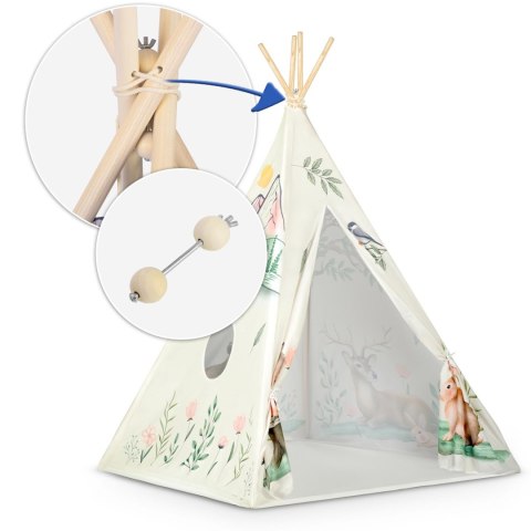 Namiot tipi dla dzieci Nukido - beżowe Namiot tipi dla dzieci Nukido - beżowe