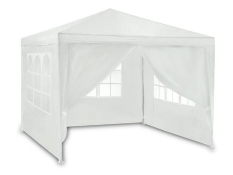 Pawilon Ogrodowy Plonos 300x300x245 cm – 4 Ściany, Biały, UV4 Pawilon Ogrodowy Plonos 300x300x245 cm – 4 Ściany, Biały, UV4
