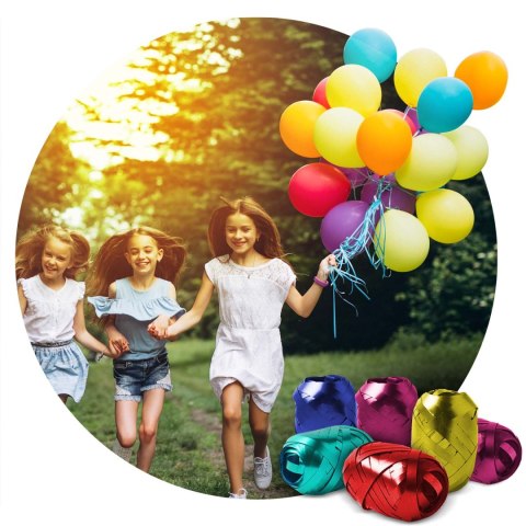 Butla z Helem do Balonów 0,42m3 + 50 Kolorowych Balonów + 60m Wstążki Butla z Helem do Balonów 0,42m3 + 50 Kolorowych Balonów + 60m Wstążki
