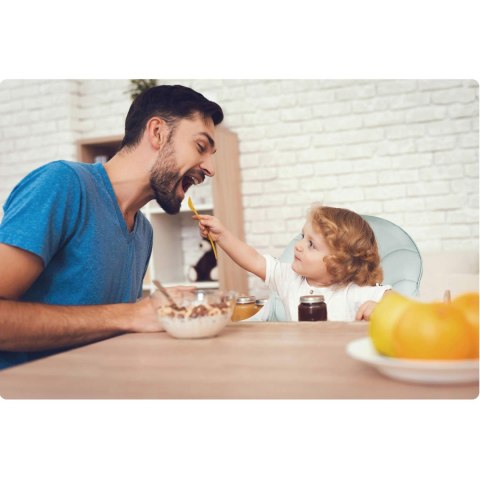 Składane Krzesełko do Karmienia Ricokids Milo Regulowana Tacka i Pasy Składane Krzesełko do Karmienia Ricokids Milo Regulowana Tacka i Pasy