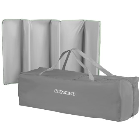 Łóżeczko Turystyczne RK-240 Szaro-Miętowe 125x65x78 cm z Materacem Łóżeczko Turystyczne RK-240 Szaro-Miętowe 125x65x78 cm z Materacem