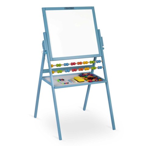 Ricokids Duża Tablica Magnetyczna Drewniana dla Dzieci 4w1 Niebieska Ricokids Duża Tablica Magnetyczna Drewniana dla Dzieci 4w1 Niebieska