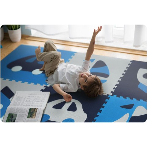 Mata piankowa puzzle 180x180cm 9 szt niebieska Mata piankowa puzzle 180x180cm 9 szt niebieska