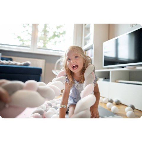 Otulacz do łóżeczka Ricokids – pleciony ochraniacz warkocz 3m niebieski