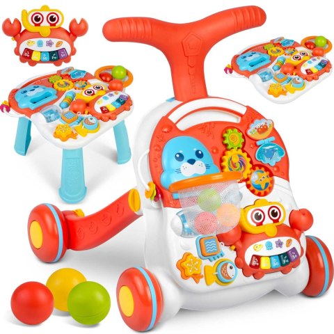 Pchacz, stolik i interaktywna tablica edukacyjna 5w1 RicoKids Pchacz, stolik i interaktywna tablica edukacyjna 5w1 RicoKids