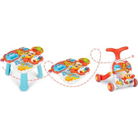 Pchacz, stolik i interaktywna tablica edukacyjna 5w1 RicoKids Pchacz, stolik i interaktywna tablica edukacyjna 5w1 RicoKids