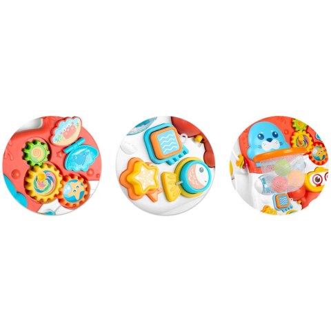 Pchacz, stolik i interaktywna tablica edukacyjna 5w1 RicoKids Pchacz, stolik i interaktywna tablica edukacyjna 5w1 RicoKids
