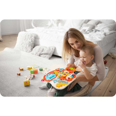 Pchacz, stolik i interaktywna tablica edukacyjna 5w1 RicoKids Pchacz, stolik i interaktywna tablica edukacyjna 5w1 RicoKids