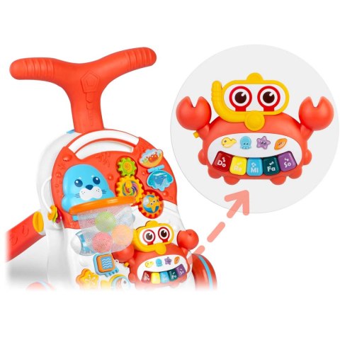 Pchacz, stolik i interaktywna tablica edukacyjna 5w1 RicoKids Pchacz, stolik i interaktywna tablica edukacyjna 5w1 RicoKids
