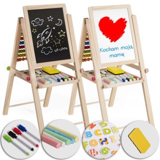 Wielofunkcyjna Tablica Edukacyjna Ricokids – Magnetyczna, Kredowa, Z Liczydłem