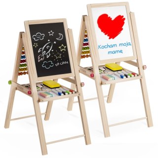 Wielofunkcyjna Tablica Edukacyjna Ricokids – Magnetyczna, Kredowa, Z Liczydłem