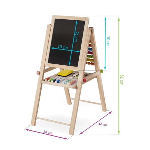 Wielofunkcyjna Tablica Edukacyjna Ricokids – Magnetyczna, Kredowa, Z Liczydłem