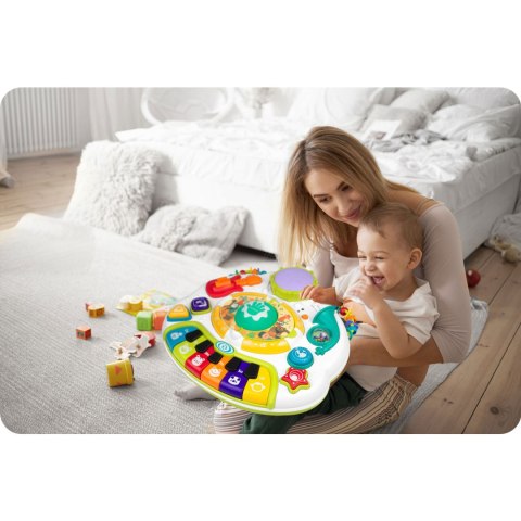 Stolik Edukacyjny Interaktywny 2w1 z Tablicą Muzyka Bluetooth RicoKids Stolik Edukacyjny Interaktywny 2w1 z Tablicą Muzyka Bluetooth RicoKids