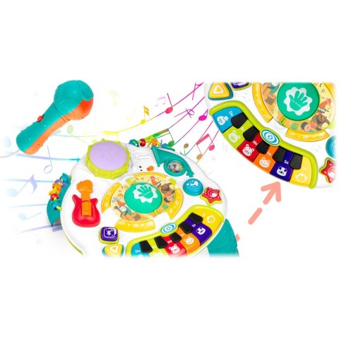 Stolik Edukacyjny Interaktywny 2w1 z Tablicą Muzyka Bluetooth RicoKids Stolik Edukacyjny Interaktywny 2w1 z Tablicą Muzyka Bluetooth RicoKids