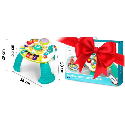 Stolik Edukacyjny Interaktywny 2w1 z Tablicą Muzyka Bluetooth RicoKids Stolik Edukacyjny Interaktywny 2w1 z Tablicą Muzyka Bluetooth RicoKids
