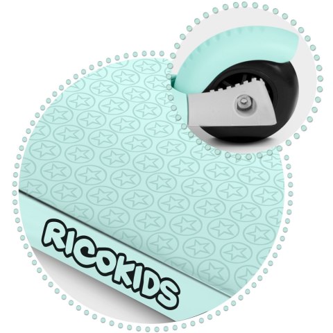 Hulajnoga trójkołowa Ricokids Buggy - miętowa Hulajnoga trójkołowa Ricokids Buggy - miętowa