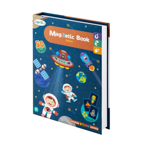 Książka magnetyczna Kosmos – edukacyjny zestaw z magnesami 50+ elementów Książka magnetyczna Kosmos – edukacyjny zestaw z magnesami 50+ elementów