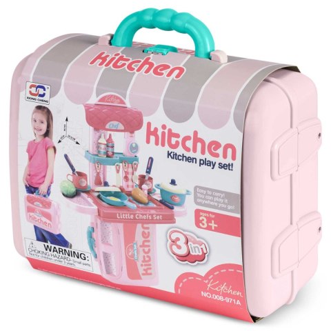 MINI kuchnia w walizce dla dzieci 3w1 - Ricokids MINI kuchnia w walizce dla dzieci 3w1 - Ricokids