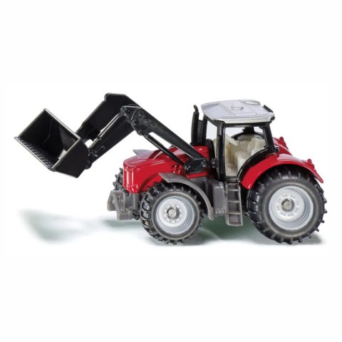 Siku Traktor Massey Ferguson z przednią ładowarką - metalowy model Siku Traktor Massey Ferguson z przednią ładowarką - metalowy model