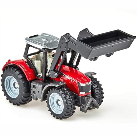 Siku Traktor Massey Ferguson z przednią ładowarką - metalowy model Siku Traktor Massey Ferguson z przednią ładowarką - metalowy model