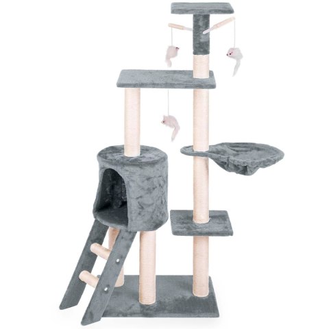 Drapak dla kota 140 cm DR-267 Pethaus z myszką szary Drapak dla kota 140 cm DR-267 Pethaus z myszką szary