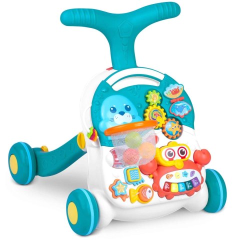 Interaktywny Chodzik Pchacz Stolik Edukacyjny 3w1 Ricokids RK-810 - Biało-Niebieski Interaktywny Chodzik Pchacz Stolik Edukacyjny 3w1 Ricokids RK-810 - Biało-Niebieski