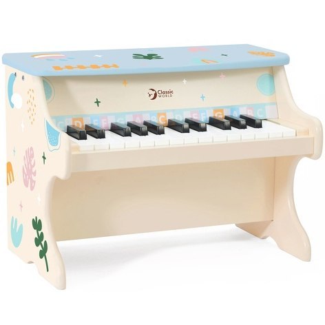 CLASSIC WORLD Pianino Muzyczne dla Dzieci Nauka Gry + Książeczka CLASSIC WORLD Pianino Muzyczne dla Dzieci Nauka Gry + Książeczka