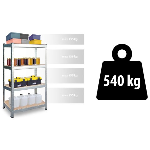 Zestaw 2 Sztuk Regałów Metalowych Magazynowych Plonos PL-700 150 x 75 x 30 cm Zestaw 2 Sztuk Regałów Metalowych Magazynowych Plonos PL-700 150 x 75 x 30 cm