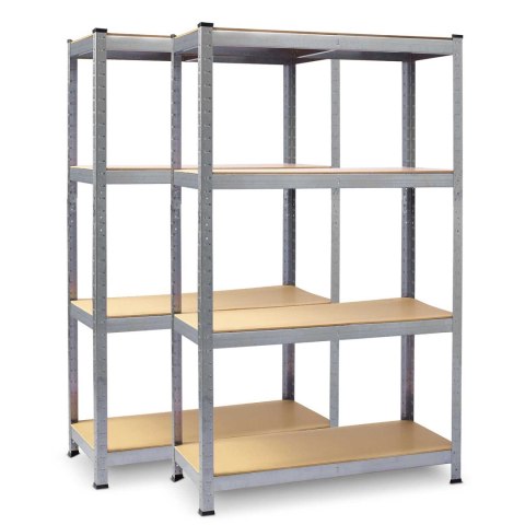 Zestaw 2 Sztuk Regałów Metalowych Magazynowych Plonos PL-700 150 x 75 x 30 cm Zestaw 2 Sztuk Regałów Metalowych Magazynowych Plonos PL-700 150 x 75 x 30 cm