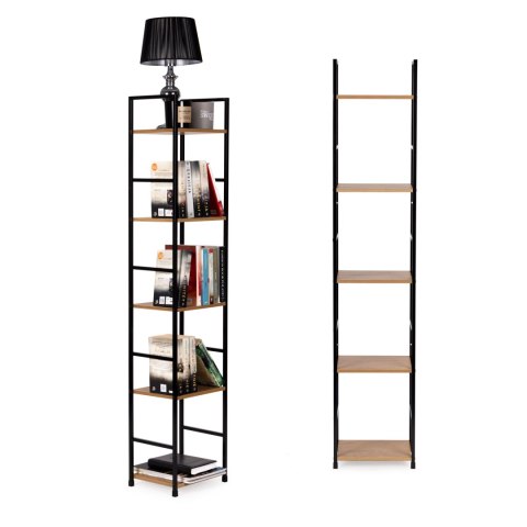 Loftowy Regał ModernHome – 5 Półek, Nowoczesny Design Loftowy Regał ModernHome – 5 Półek, Nowoczesny Design
