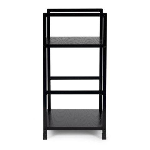 Regał drewniany nowoczesny szafka nocna 2 półki LOFT czarny ModernHome Regał drewniany nowoczesny szafka nocna 2 półki LOFT czarny ModernHome