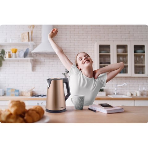 Czajnik Elektryczny Miedziany Berdsen BD‑708 – CoolTouch, 1,7 L, 2200 W