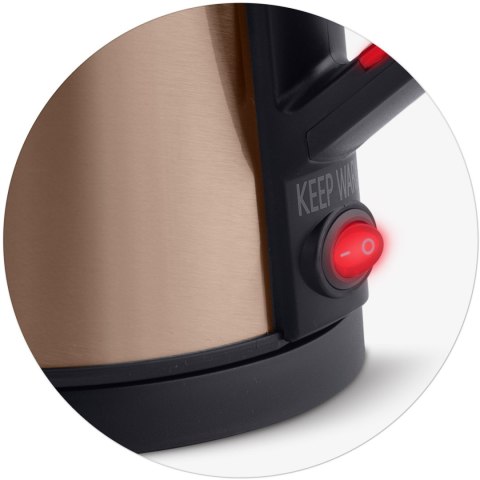 Czajnik Elektryczny Miedziany Berdsen BD‑708 – CoolTouch, 1,7 L, 2200 W