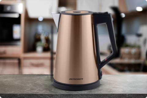 Czajnik Elektryczny Miedziany Berdsen BD‑708 – CoolTouch, 1,7 L, 2200 W