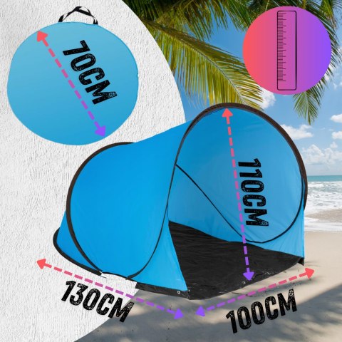 Duży Namiot Plażowy Samorozkładający Się UV Turystyczny, Lekki, POP UP Duży Namiot Plażowy Samorozkładający Się UV Turystyczny, Lekki, POP UP