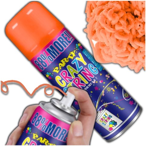 Serpentyna W Sprayu Pomarańczowa – 250 ml Na Urodziny I Imprezę Serpentyna W Sprayu Pomarańczowa – 250 ml Na Urodziny I Imprezę