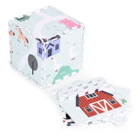 Piankowa Mata EVA Puzzle ECOTOYS – Kolorowa Farma Dla Dzieci 90,5x90,5 cm Piankowa Mata EVA Puzzle ECOTOYS – Kolorowa Farma Dla Dzieci 90,5x90,5 cm