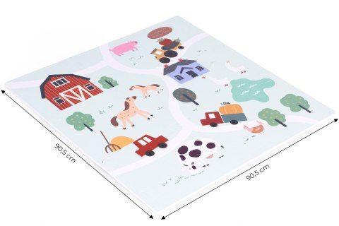 Piankowa Mata EVA Puzzle ECOTOYS – Kolorowa Farma Dla Dzieci 90,5x90,5 cm Piankowa Mata EVA Puzzle ECOTOYS – Kolorowa Farma Dla Dzieci 90,5x90,5 cm