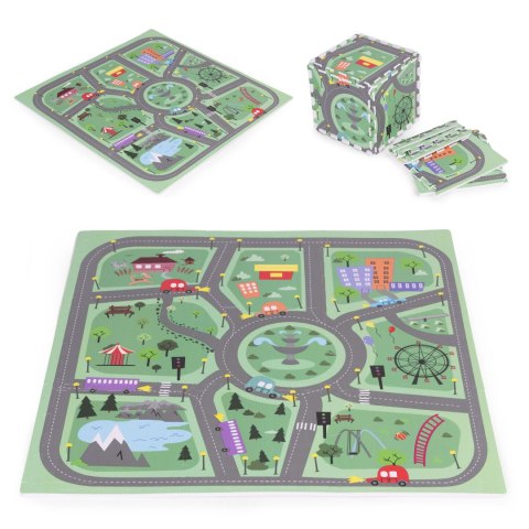 Duża Mata Piankowa Dla Dzieci ECOTOYS – Miasto EVA90,5x90,5 cm Duża Mata Piankowa Dla Dzieci ECOTOYS – Miasto EVA90,5x90,5 cm