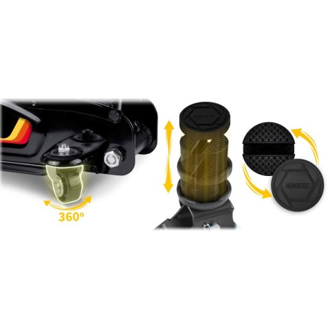 Podnośnik Samochodowy 2,5T Niskoprofilowy Żaba 80-360mm Humberg