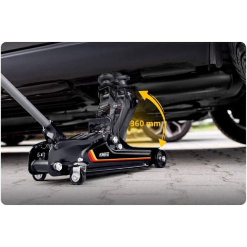 Podnośnik Samochodowy 2,5T Niskoprofilowy Żaba 80-360mm Humberg