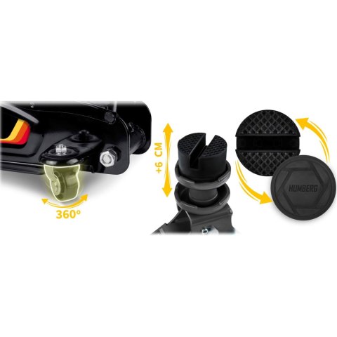 Podnośnik Samochodowy 2,5T Niskoprofilowy Żaba 80-360mm Humberg