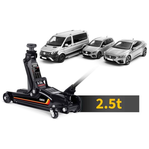 Podnośnik Samochodowy 2,5T Niskoprofilowy Żaba 80-360mm Humberg