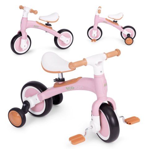 Rowerek Biegowy ECOTOYS 3W1 – Regulacja Siodełka i Odłączane Pedały